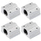 uxcell SCS8UU Linear Ball Bearing Slide Block Units, Pack of 4, 8mm Bore Dia