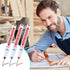 Multi-purpose Deep Hole Marker Pens, Long Nosed Marker for Woodworking, 12 Pieces