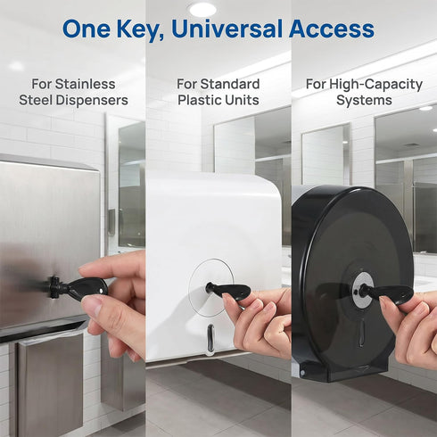 XMHBG 1 Pack Universal Paper Towel Dispenser Key Replacement Plastic Tool for Works with Toilet Paper & Hand Towel