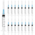 24 Pack Disposable 2.5 ml Syringes with Needle 23G 1”, Sterile Luer Lock Syringe Individually Packaged for Labs, Liquid