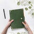 SEEHAN A5 Binder Blank Journal Leather Notebook Refillable A5 Journals for Writing Drawing 200 Pages,Vintage Sketch Book Travel Journal for Girls Womens Mens