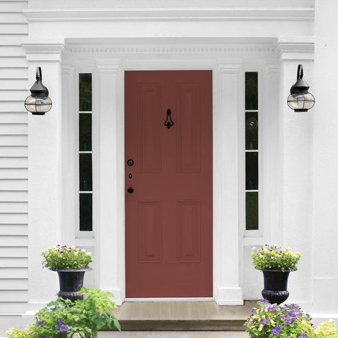 1 Glidden Total gal. Sweet Spiceberry/Red Semi-Gloss Exterior Paint with Primer