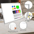 Dry Erase White Board, 16inX12in Large Magnetic Desktop Whiteboard with Stand, 10 Markers, 4 Magnets, 1 Eraser, Portable Double-Sided White Board Easel Memo to Do List Desk School by RIANEAN