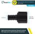 SharkBite 1/2 Inch Poly Crimp Swivel Adapter, Pack of 25 for PEX Pipe, PE-RT