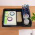 Wekioger Stackable Plastic Paper Organizer Tray, 6 Packs File Document Basket for Desk Organization
