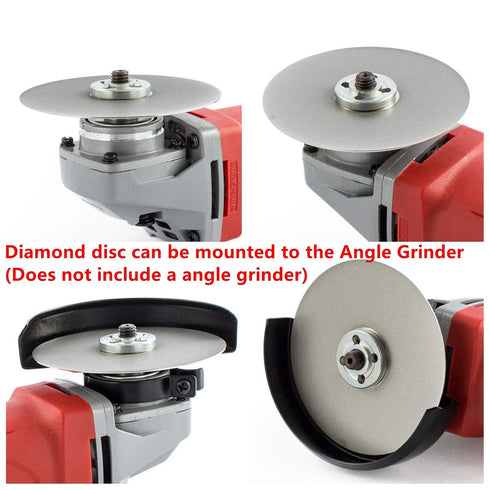 JINGLING Diamond Flat Lap Disc Grinding Disk 4" inch 100mm Arbor 5/8 Grit 600 Fine