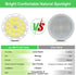 AGELCK MR16 Bulb 6000K Gu5.3 5W (50W 12V 610LM 85+, 36 Bulb Non-Dimmable, 6 Pack Led Daylight - Base, Halogen