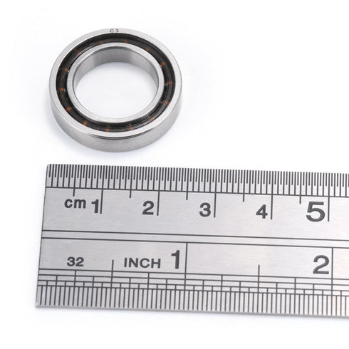 XIKE 2 Pcs 6802 C3 Deep Groove Bearing, Chrome Steel Open C3 Clearance for Industrial Equipment