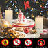 Set 2 (3x6 inch) Dimmable volnyus Flameless Candles of Flickering LED Wax Candles Battery Operated with Remote Control