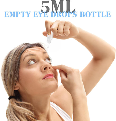 SUPVOX 10PCS Plastic Squeezable Dropper Bottles, Empty Essential Oil Squeeze Bottle Refillable Containers
