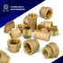 CSSD1142 1-1/4'' x 1 Inch Lead-Free Brass Reducing Coupling with Female National Pipe Taper Threaded Ends