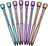 Maydahui 24PCS Rose Ballpoint Pen, Retractable Flower Pens with Crystal Quicksand Gem for School Home Party