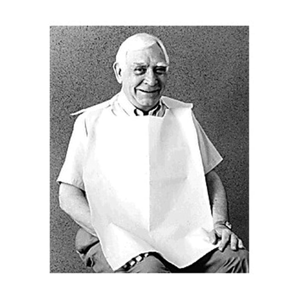 TIDI Products TID 920462 Bib, Slipover, White, 18" x 30" (Pack of