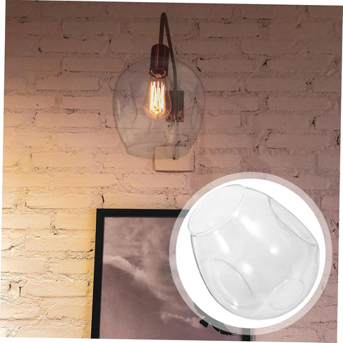 1pc Uonlytech Delicate Practical Glass Lampshade for Chandelier Table and Floor Lamps Lamp Cover Creates Warm