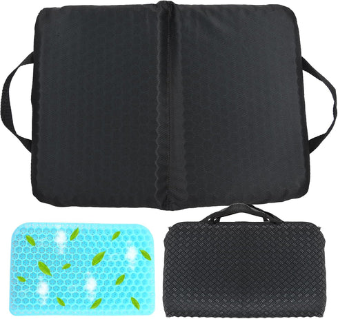 Wllead New Upgraded Portable Seat Cushion (15.7" x 11.8") Foldable Travel Cushion, for