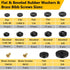 NBRINGO 160 (14 Pieces Hose Bib Washer & Faucet Washers Assorted Kit Sizes) - Includes Hose Gaskets, Flat & Beveled