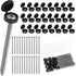 Pinsit 24 Set 3Inch Shutter Screws and Caps, Shutter Screws with Caps, Fasteners