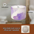 DERUINVAIO Set 2 Lamp Shades Large Lamp Shade Purple lavender liquid watercolor golden lines Pastel violet marble Linen