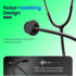 Lightweight Stethoscope, Dual-Frequency Diaphragm, Bell & Diaphragm & Pediatric Diaphragm, Noise-Reducing Silicone Ear