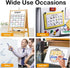 Shuttle Art Wet Erase Markers, 15 Pack Blue 1mm Fine Tip Smudge-Free Markers for Whiteboards and Glass