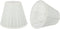 Aspen Creative 33112-2B Small Pleated Empire Shape Chandelier Clip-On Lamp Shade, White, 3" Top