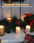 12 PCS Rechargeable Candles Flameless Tea Lights with Remote, USB LED Tealights with Timer Flickering Fake Candle