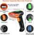 KUIIYER 2D 1D 800 600 CMOS Wireless Barcode Scanner, QR Bar Code Scanners Handheld Barcode Reader with Updated X Pixel