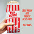 Retro Popcorn Bags 25 Pack, Grease Resistant Single Serving 1oz Paper Sleeves in Nostalgic Red/White Design