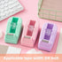 SHOIKOM Stylish Desktop Tape Dispenser, Cute Office Tape Dispenser with Non-Skid Base, Macaron Purple