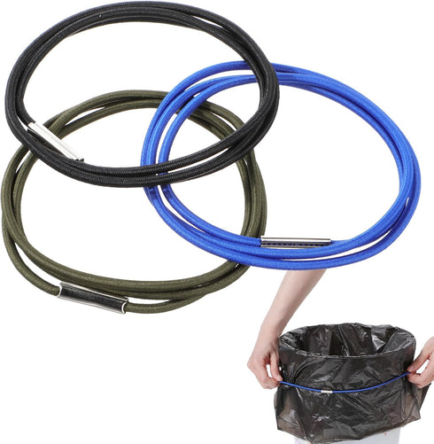 Piriuuo 4 Pcs Trash Can Bands Trash Bag Holder Garbage Bag Holder Trash
