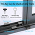 Locks,8 Pack ZRFCXE Window Sliding Window Locks with Key for Vertical & Horizontal Sliding Windows Doors,Easv