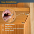 POWERTEC QP1106-P2V 1/4 Inch 200 Closet Shelf Pegs pcs, Spoon Shaped Shelf Pins Support Pegs for Shelves, Kitchen