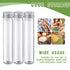 Dandat 80 Pcs 65ml Clear Flat Plastic Test Tubes with Screw Caps for Sample Testing and Party Favors