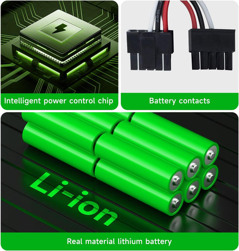 14.8V 6200mAh Replacement Battery for Wyze WVCR200S Robot Vacuum, for Xiaomi Mop Pro, Conga 3290, Haier JX37