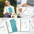 Regolden-Book Cornell Notes Notebook, Study Note Taking System, Spiral Notebooks, College Ruled Steno Pads for School