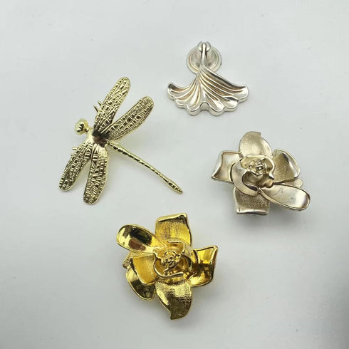 FirstDecor 2 Pcs Cabinet Knobs,Butterfly Shape Drawer Door Knob Cupboard Pull Handles for Bedside Cabinet, Dresser Unit