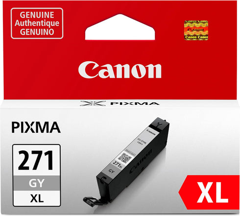 Canon CLI-271XL Genuine Gray Ink Tank, Compatible with MG7720, TS8020, TS9020 Printers (Optional)