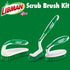 Libman Scrub Brush Kit Three Different Durable Brushes for Grout, Tile, Bathroom, Kitchen. Easy to Handle, Strong Fibers for Tough Messes Family Made in the USA, Unisex Lot 2406 by Libman