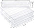 Kingrol 10 Pack Clear Drawer Organizer Trays, 12 x 3 x 2 Inch Storage Bins for Kitchen, Bathroom, Office