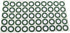 Maxmoral 100pcs Hollow Paper Pad Lithium Battery Insulator Rings, Adhesive Cardboard Sticker (Red+Green)