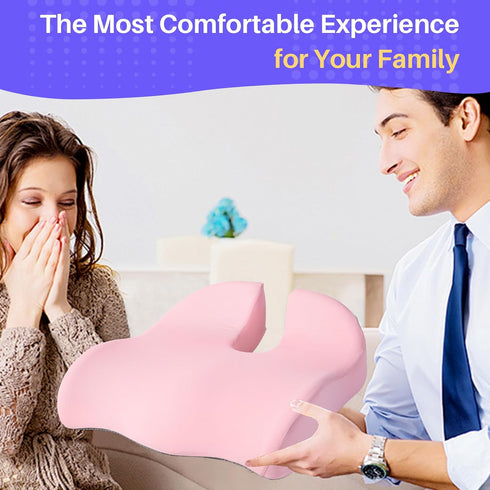 Tailbone Seat Cushion for Office Chair, Large Thick Seat Cushion for Pain Relief, Sciatica & Back Support, Memory Foam