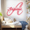Custom Name Wall Decal Personalized Alphabet Monogram Big Letter Name Transparent DTF