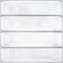 Kingrol 10 Pack Clear Drawer Organizer Trays, 12 x 3 x 2 Inch Storage Bins for Kitchen, Bathroom, Office