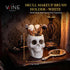 Skull Makeup Brush, Candy Bowl & Pen Holder, Bowl, Spooky Goth Decorations, Extra Large, Strong Resin, Skeleton Skulls