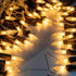 YULETIME Frosted White Christmas Lights with Brown Wire, 66 Feet 200 Count UL Certified String Lights, 2 Sets