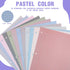 PerKoop 12 Pack 600 Sheets Wide Ruled Lined Paper, 8 x 10.5 Inch, 3 Hole Punched Filler Paper for School Office
