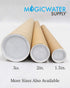 MagicWater Supply Kraft Mailing Tube - 1.5 in x 9 in - 12 Pack for Shipping and Storage of Posters, Arts, Crafts,