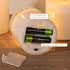 Set 3 Clear Glass Flameless Candles with Remote, Flickering LED Pillar Candles Battery Powered Ribbed Dome Top
