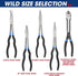 5-Piece 11 Inch Set, Set, 45&90 RIZOM Long Needle Nose Pliers Extra Long Reach Pliers Bent Needle Nose Pliers, Circle