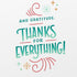 Gratitude Christmas Card for Healthcare Heroes - Thanks For Everything